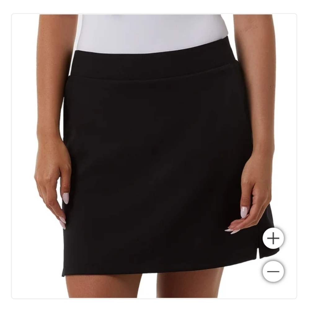 NWT 32 Degrees Women's Athletic Skort with Pockets Black golf skort‎